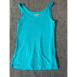 Crochet Turquoise Tank Top Women's Sleeveless Casual Fitted‎
